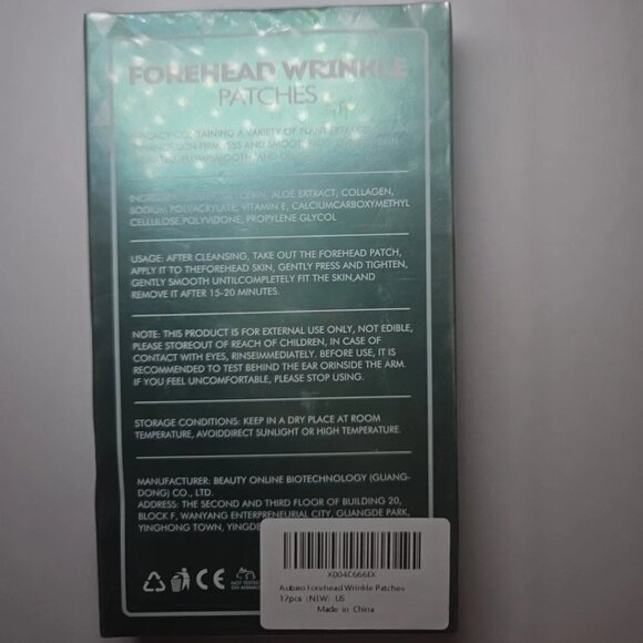 4 x 10 Forehead Wrinkle Patches with Aloe + Collagen & Vitamin E 48ct - Picture 3 of 4